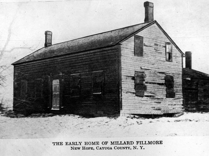 Tổng thống thứ 13 của Mỹ Millard Fillmore (1800-1874) được sinh ra trong một chòi nhỏ ở New Hope, New York. Ảnh: Getty Images.
