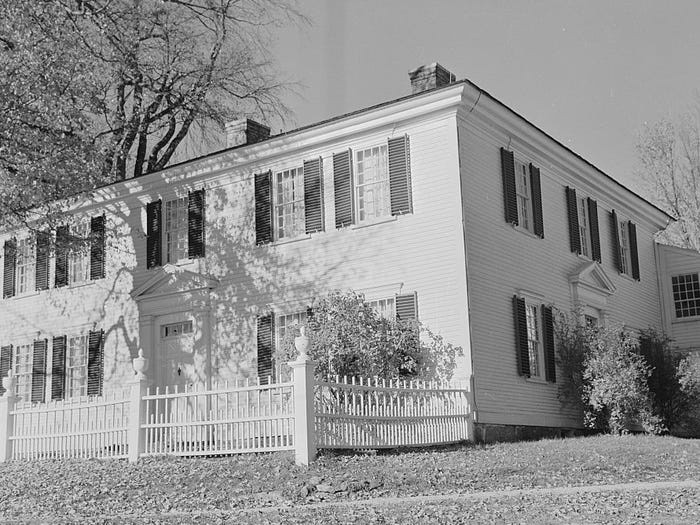 Cựu Tổng thống Mỹ Franklin Pierce (1804-1869) lớn lên trong một ngôi nhà hai tầng ở Hillsborough, New Hampshire cho đến khi ông lập gia đình vào năm 1834. Ảnh: Getty Images.