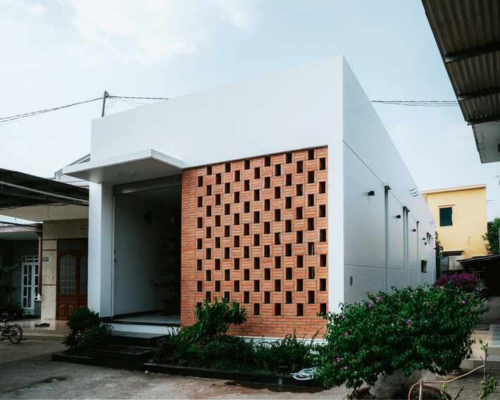 mall house được xây dựng trên khu đất xéo thuộc vùng ngoại ô TP Biên Hòa.