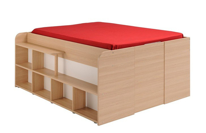 Chiếc giường giúp tiết kiệm tối đa không gian sống.