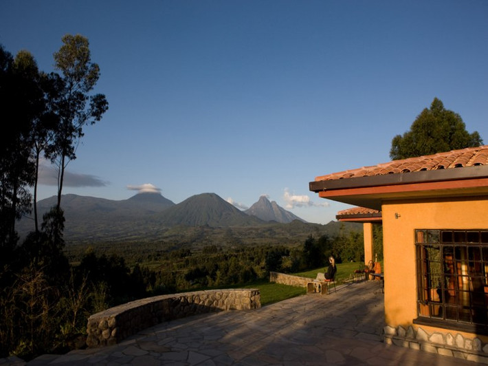 Khách sạn 5 sao Sabyinyo Silverback Lodge ở Rwanda giúp bạn có cơ hội hiếm có mục sở thị những chú khỉ đột sinh sống trong môi trường tự nhiên.