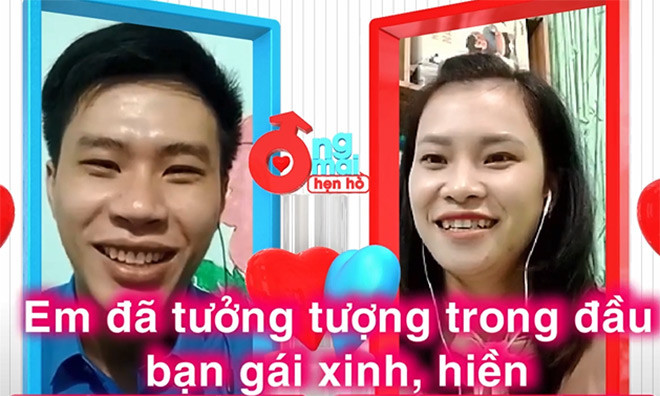 Khi được kết nối trực tiếp, cặp đôi đều có cảm tình dành cho đối phương. Thành Lợi bối rối trước bạn gái xinh, hiền đúng như anh tưởng tượng.