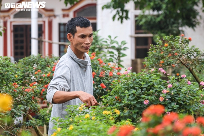 Đầu năm 2020, khi sự nghiệp 2 vợ chồng đang dần ổn định, anh Ngà quyết định “bỏ phố” về quê để khởi nghiệp. Với niềm đam mê đặc biệt với cây cảnh, hai vợ chồng quyết định trồng loại cây chưa ai dám trồng: cây ngũ sắc.