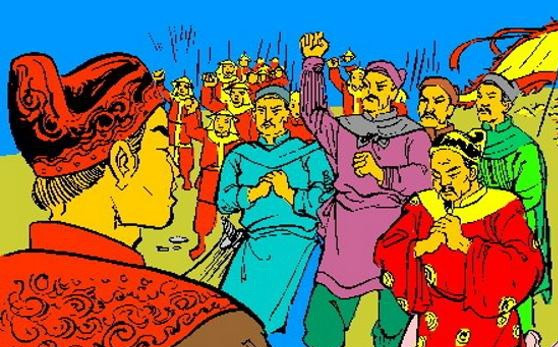 Trước thế mạnh của địch, Lê Tần (Lê Phụ Trần) khuyên vua Trần Thái Tông nên lui binh bảo toàn lực lượng cho những toan tính về sau với câu nói: “Nếu bây giờ bệ hạ làm như thế (liều đánh) thì chỉ như người dốc hết túi tiền để đánh một tiếng bạc mà thôi”. Nhờ lui đúng thời điểm, quân đội nhà Trần được bảo toàn, hạn chế tổn thất, mở đường cho thắng lợi về sau. Ảnh: Zing News