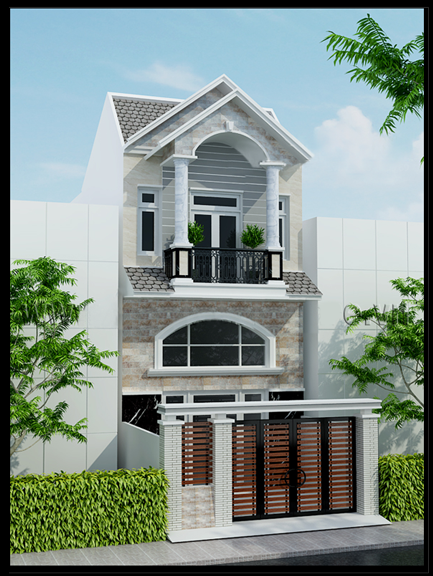 Nhà mái thái 2 tầng phù hợp xây dựng ở cả thành phố, ngoại ô...