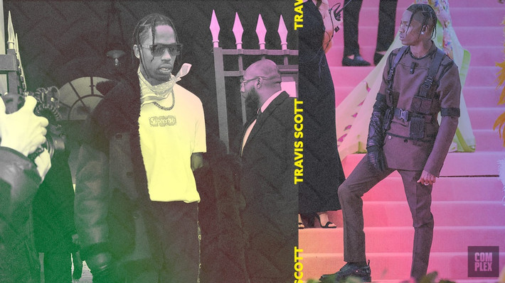 Travis Scott: Mỗi đôi Nike SB Dunks anh mang đều có giá trị tăng vọt. Ngoài ra, anh luôn là người được các hãng nổi tiếng trên thế giới ưu ái. Anh là một trong những người đầu tiên được diện bộ sưu tập Louis Vuitton x Supreme "gây thèm muốn" tại Tuần lễ thời trang Paris 2017. Ảnh: Complex Original, Getty.