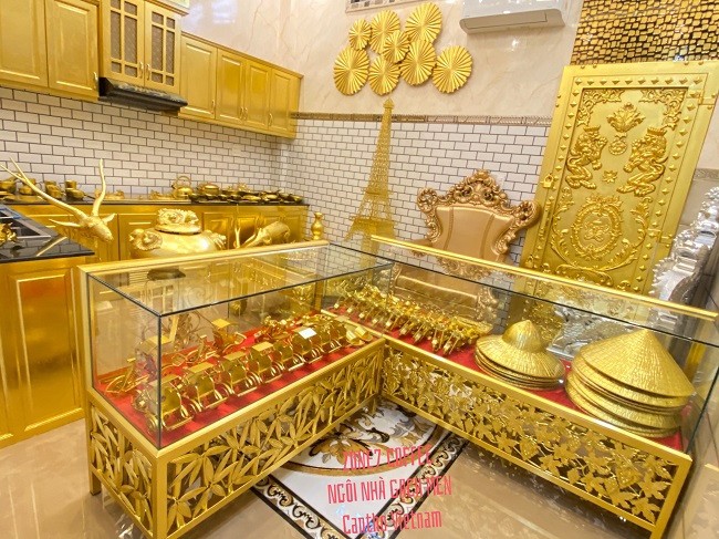 Hiện tại, chi phí xây dựng và dát vàng toàn bộ căn nhà vẫn đang là ẩn số.