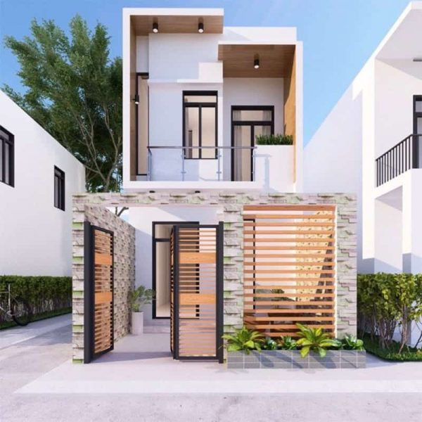 Mẫu nhà ống thiết kế mở tối đa với nhiều cửa sổ phù hợp với cả vùng nông thôn và thành thị. Ảnh: Nhadepsaigon.