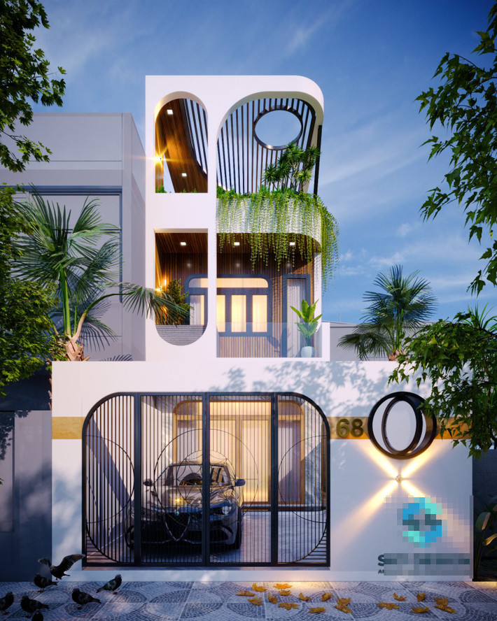 Ngôi nhà phố 3 tầng với vườn treo trên cao, chan hòa ánh sáng là nơi bắt đầu của hành trình sống và trải nghiệm cho gia chủ.