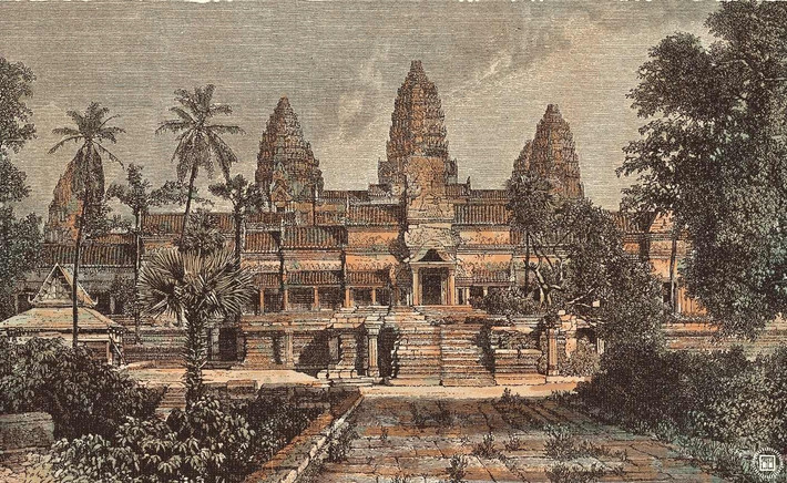 Tuy vậy, Hành trình thám hiểm Đông Dương vẫn là áng văn khám phá, cung cấp nhiều thông tin, tư liệu về khu vực Đông Dương và sông Mekong thế kỷ XIX. Hình ảnh mặt chính Angkor Wat (E. Thérond thực hiện, Đông A phục chế).