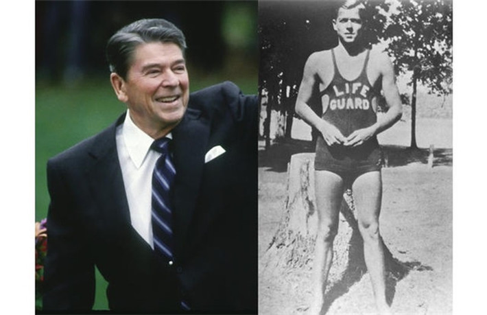 Cựu Tổng thống Hoa Kỳ Ronald Reagan từng là… nhân viên cứu hộ. Trước khi đắc cử Tổng thống, Ronald Reagan từng là một nhân viên cứu hộ. Ông đã từng cứu 77 người tại một bể bơi địa phương.