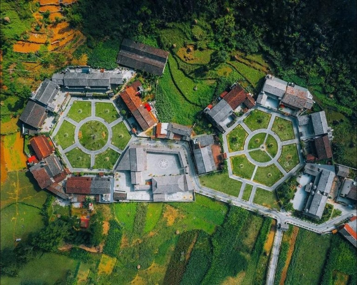 Toàn cảnh Làng văn hóa du lịch cộng đồng dân tộc Mông xã Pả Vi ở Hà Giang.