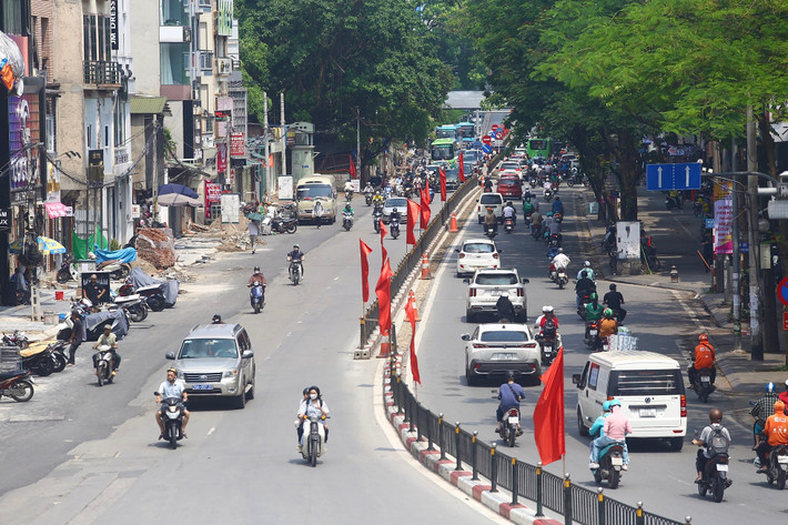 Dự án có tổng chiều dài 521,03m, mặt đường rộng ra 23-30m.