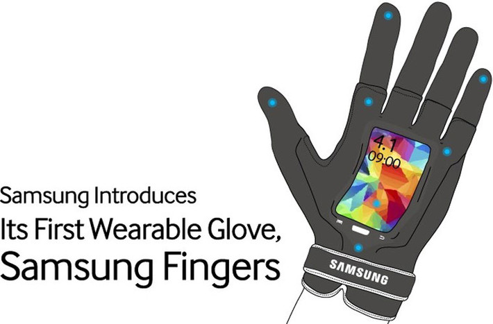 Samsung giới thiệu găng tay thông minh: Tin vịt. Theo lời giới thiệu thì đây là chiếc găng tay thông minh được tích hợp nhiều công nghệ tối tân nhất.: màn hình dẻo 3 inch UHD Super Emo-LED, máy chiếu tia laser hình chữ S, camera giấu kín 16 Mp, bộ loa trong, micro, RAM 4 Gb, bộ nhớ trong 32 hoặc 64 Gb, cùng nhiều cảm ứng như máy đo nhiệt kế, la bàn, đo nhịp tim…