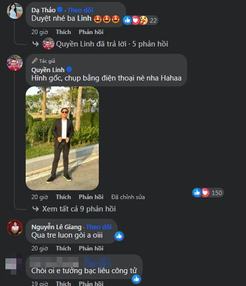 Bà xã đã "duyệt" hình ảnh mới của Quyền Linh. Dù kiếm tiền giỏi bậc nhất showbiz Việt nhưng Quyền Linh vẫn giữ những thói quen dân dã, bình dị với đôi dép tổ ong quen thuộc. Chính vì vậy, hình ảnh bảnh bao "khác thường" lần này khiến cư dân mạng không khỏi bất ngờ.
