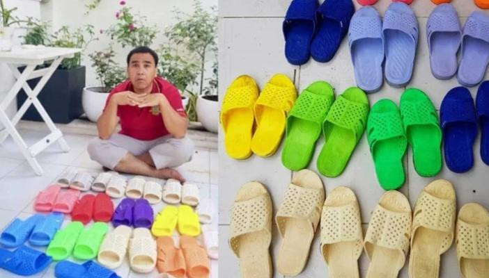 Xuất hiện ở 1 chương trình truyền hình, theo lời của bà xã Quyền Linh, thói quen đi dép tổ ong của anh bắt đầu từ khi còn nhỏ, vì sinh ra ở vùng quê Tiền Giang nghèo khó, anh thường chọn những đôi dép rẻ tiền. Sau này lên Sài Gòn lập nghiệp, trở thành một MC nổi tiếng, anh vẫn không quên được những ngày khốn khó ấy và giữ mãi thói quen này.