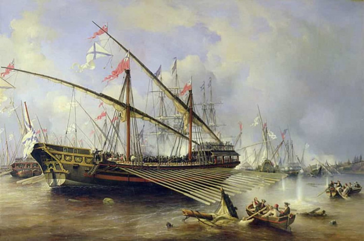 Trận Grengam đã diễn ra trong mùa hè năm 1720 trên đảo Aland. Đây là trận chiến lớn cuối cùng giữa Nga và Thụy Điển. Chiến thắng của Nga đã dẫn đến việc ký kết Hiệp định Nystad vào ngay năm sau đó, chấm dứt sự thù địch giữa 2 quốc gia.