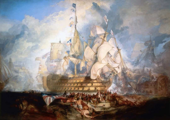 Trận Trafalgar diễn ra ngày 21/10/1805 giữa Hải quân Hoàng gia Anh và các hạm đội của Hải quân Pháp và Tây Ban Nha. Phía Anh đã giành chiến thắng quyết định nhưng đã mất đi Phó Đô đốc Lord Nelson, người đã bị bắn chết ngay trước khi cuộc chiến kết thúc.