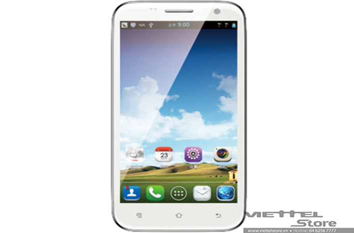 Haier Zio S4. Đây là một trong 3 smartphone vừa ra mắt thị trường Việt Nam vào cuối tháng 10. Chiếc Haier Zio S4 có màn hình 5 inch độ phân giải FWVGA (480 x 854 pixel) với mật độ điểm ảnh 188 PPI, bộ vi xử lý lõi tứ MTK6589 tốc độ xung nhịp 1.2GHz, RAM 512MB, bộ nhớ trong 4GB (còn khoảng 1GB dành cho người dùng) nhưng có khe cắm thẻ nhớ ngoài để mở rộng thêm dung lượng và viên pin dung lượng 2100 mAh.