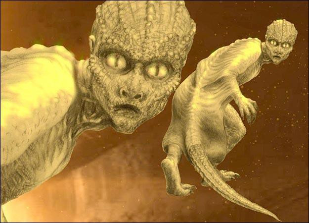 Thuyết âm mưu còn cho rằng Reptilian sống giữa chúng ta, có khả năng chi phối loài người.