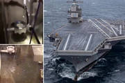 Nước thải tràn trên tàu USS Gerald Ford.