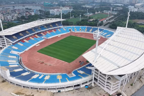 [GALLERY] Diện mạo mới của sân Mỹ Đình với mặt cỏ xanh mướt