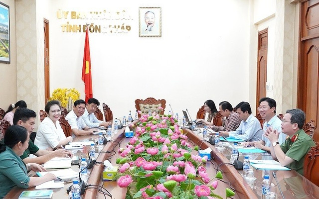 Quang cảnh buổi làm việc (Ảnh: Cổng thông tin điện tử Đồng Tháp) 1111.jpg