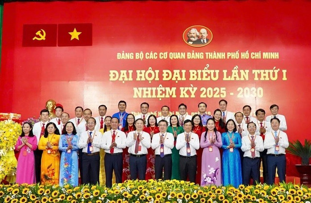 Ban Chấp hành Đảng bộ các cơ quan Đảng TP HCM nhiệm kỳ 2025 - 2030 ra mắt Đại hội 333.jpg