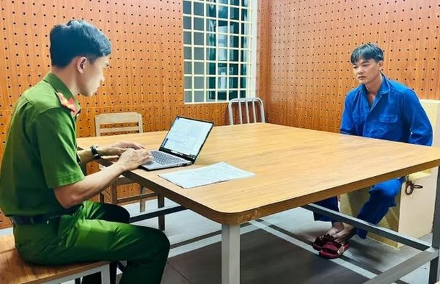 Bị can Lưu Tiến Dũng tại Cơ quan CSĐT (Ảnh: CACC) 22.jpg