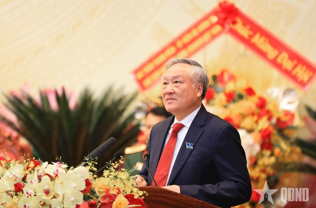 Phó thủ tướng Thường trực Chính phủ Nguyễn Hòa Bình phát biểu tại Đại hội đại biểu Đảng bộ tỉnh Lâm Đồng lần thứ I, nhiệm kỳ 2025-2030. 1-2313.jpg