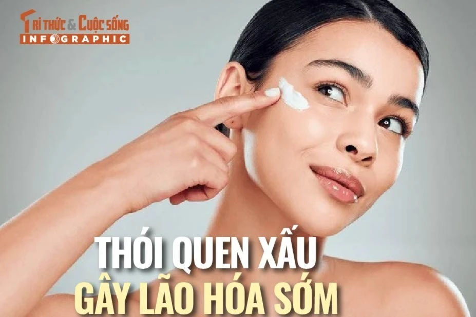 [INFOGRAPHIC] Thói quen xấu gây lão hóa sớm