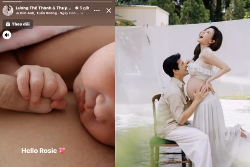 [GALLERY] Lương Thế Thành - Thúy Diễm đón con gái thứ hai