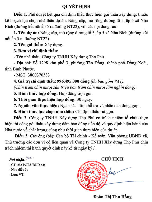 Một phần QĐ số 89/QĐ-UBND, ngày 15/5/2025 của Chủ tịch UBND xã Nha Bích (nguồn: MSC). screen-shot-2025-05-23-at-192448.png