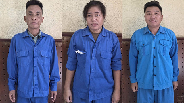 3 đối tượng liên quan việc khai thác đá trái phép vừa bị khởi tố (Ảnh: CACC). khai-thac-khoang-san-trai-phep.png