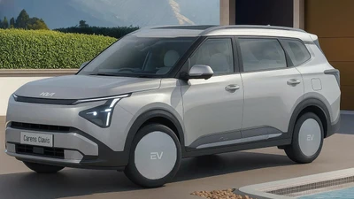 Cận cảnh SUV điện Kia Carens Clavis EV 2026 sắp ra mắt 