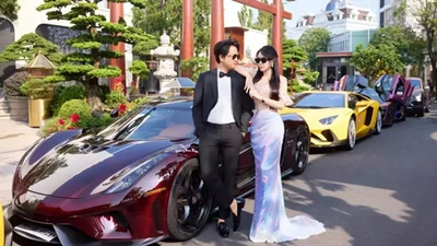 Hoàng Kim Khánh "show hàng" dàn siêu xe trăm tỷ tại Bảo Lộc