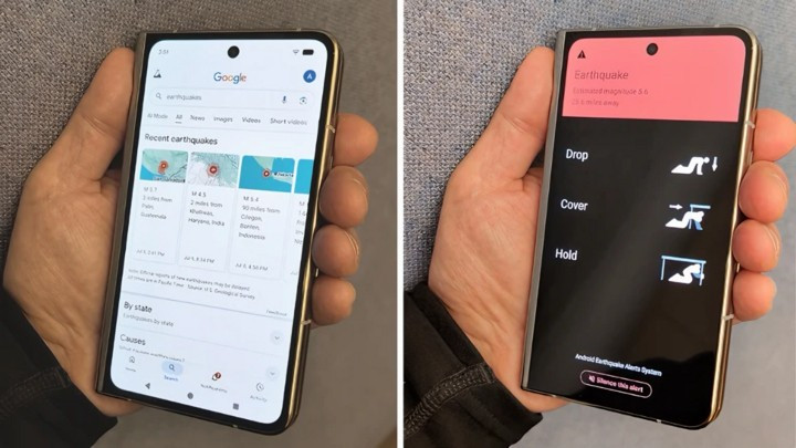 Khi một trận động đất lớn xảy ra, Google sẽ gửi tin nhắn khẩn cấp 'Hành động' tới điện thoại Android (Nguồn: Google) Khi một trận động đất lớn xảy ra, Google sẽ gửi tin nhắn khẩn cấp 'Hành động' tới điện thoại Android (Nguồn: Google)
