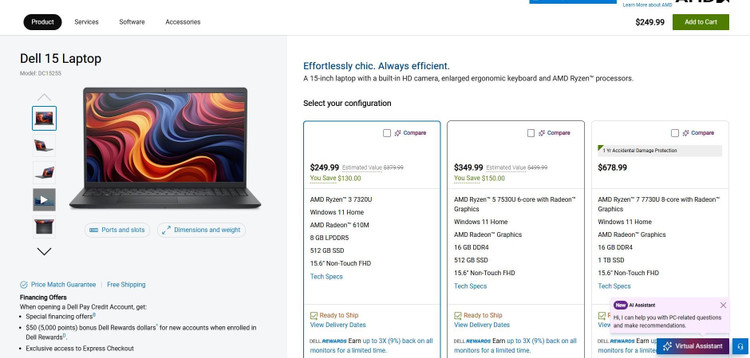 أطلقت شركة Dell جهازها المحمول 15 بسعر وتكوين لا يصدقان. Dell giới thiệu laptop 15 với mức giá và cấu hình khó tin.