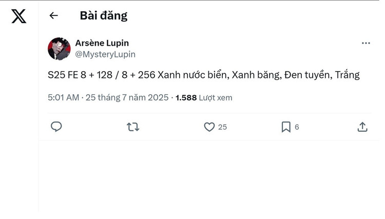 អ្នកបែកធ្លាយព័ត៌មាន Arsene Lupine បានបង្ហាញនៅលើបណ្តាញសង្គម X. 25-fe.jpg