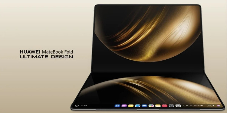 Huawei đã chính thức ra mắt HUAWEI MateBook Fold Ultimate, một chiếc laptop màn hình gập 18 inch đột phá, có khả năng gập lại thành kích thước của một chiếc laptop 13 inch. Đây là bước tiến mới của Huawei trong việc ứng dụng công nghệ màn hình gập lên dòng sản phẩm laptop. 1000013823.jpg