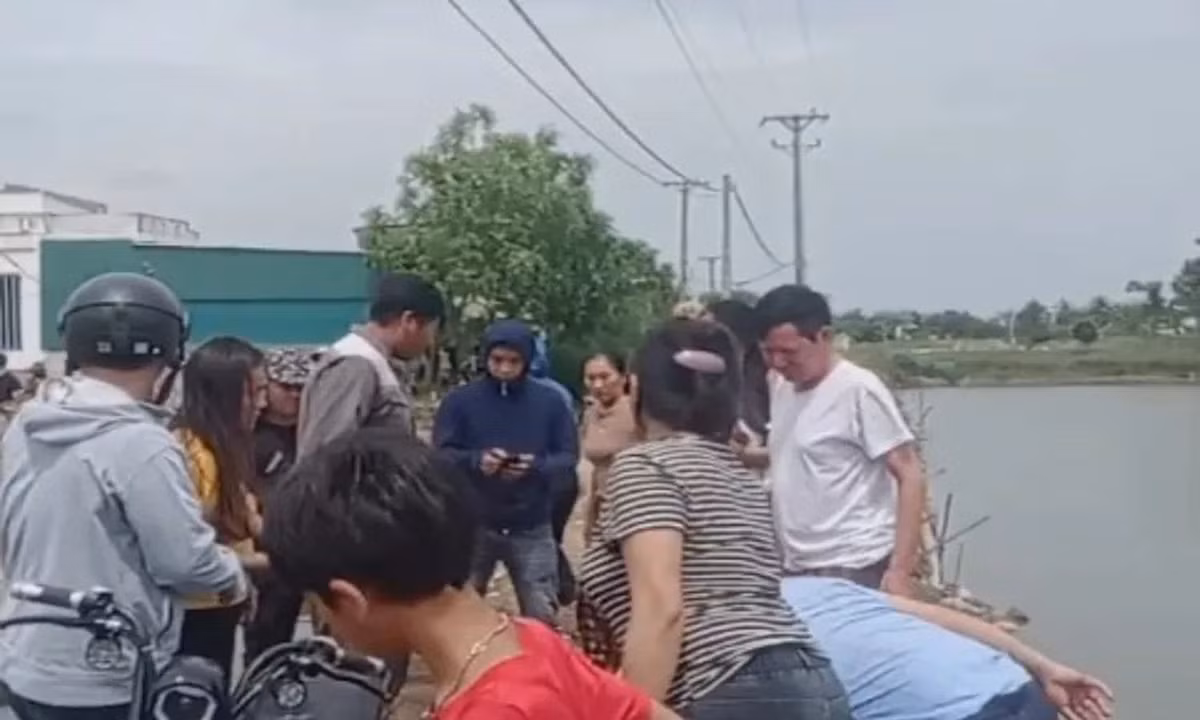 Khu vực ba học sinh gặp nạn vì thả diều.