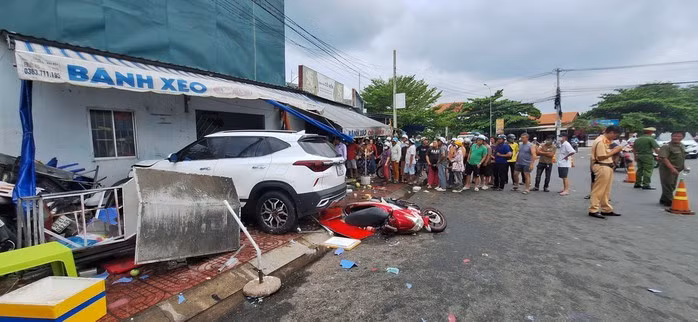 Hiện trường vụ tai nạn giao thông