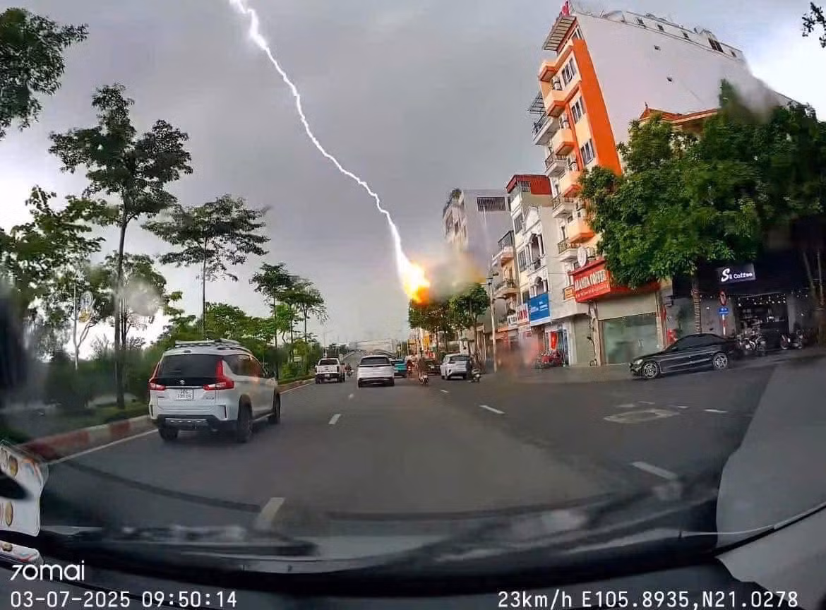 Hình ảnh được camera ghi lại lúc 9h50 sáng cùng ngày (Ảnh: Vũ Thư)