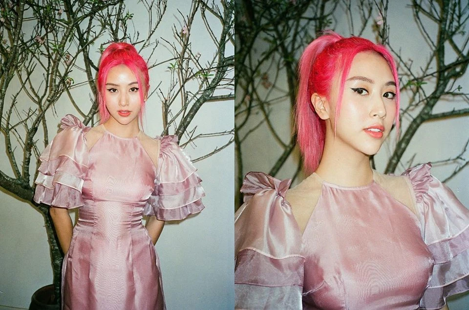 Những màu tóc nhuộm nổi bật của Quỳnh Anh Shyn như "tắc kè hoa"