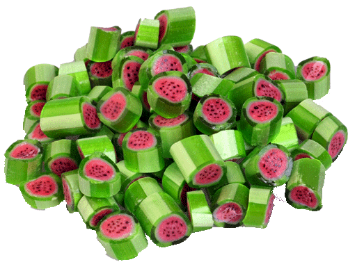 Mỗi màu sắc của viên kẹo mang một hương vị nhất định, có thể là dứa, chanh, dưa hấu...