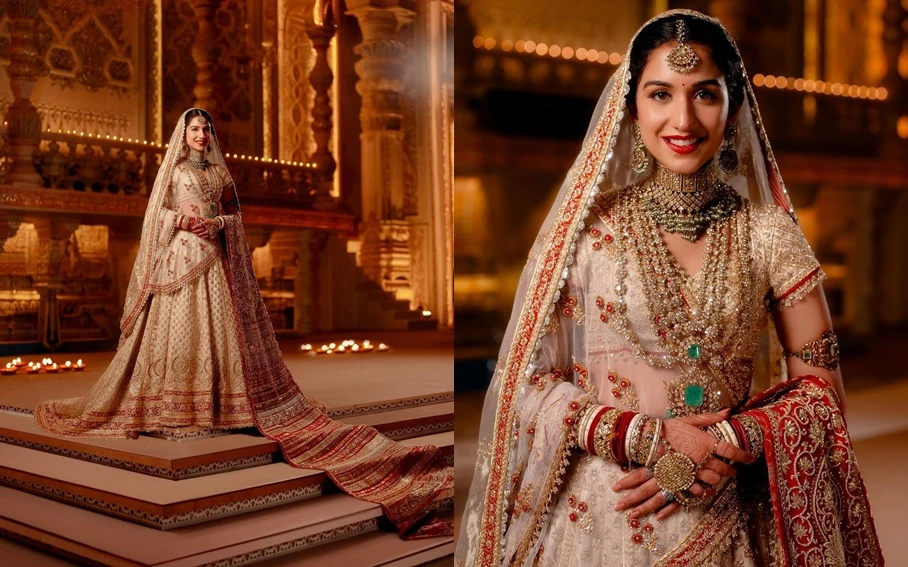 Choáng váng loạt trang phục dát vàng trong đám cưới con trai tỷ phú