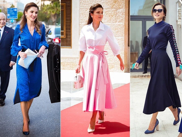 Ấn tượng gu thời trang sành điệu của Hoàng hậu Jordan ở tuổi 50