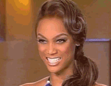 Tyra Banks "quậy" khi giao lưu cùng khán giả.
