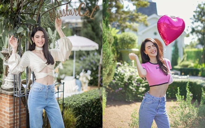 “Ma nữ Thái Lan” Mai Davika “đốt mắt” fan với trang phục khoe eo thon 58cm