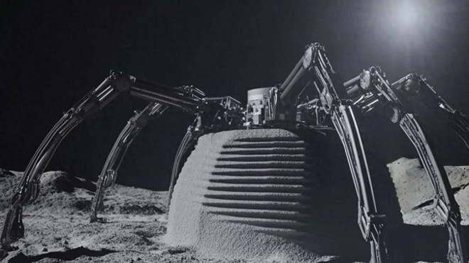 Robot nhện in nhà trong 24 giờ mở kỷ nguyên xây dựng Mặt Trăng